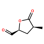 2-Furancarboxaldehyde, tetrahydro-4-methyl-5-oxo-, (2S-cis)-