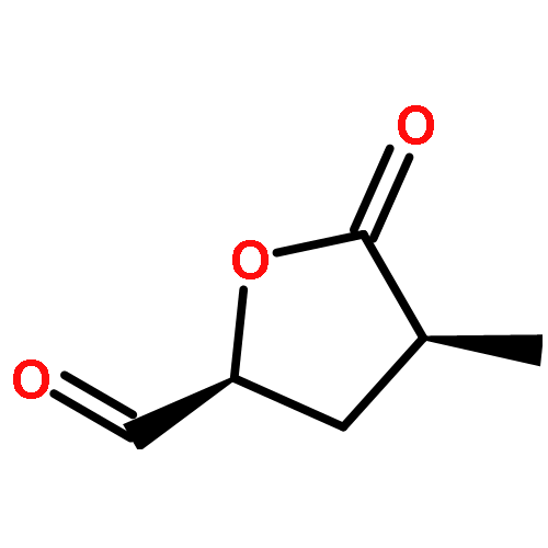 2-Furancarboxaldehyde, tetrahydro-4-methyl-5-oxo-, (2S-cis)-