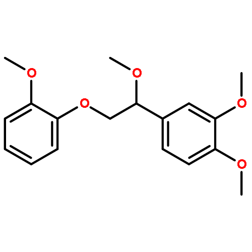 Benzene, 1,2-dimethoxy-4-[1-methoxy-2-(2-methoxyphenoxy)ethyl]-