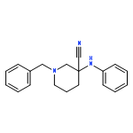 3-Piperidinecarbonitrile, 3-(phenylamino)-1-(phenylmethyl)-