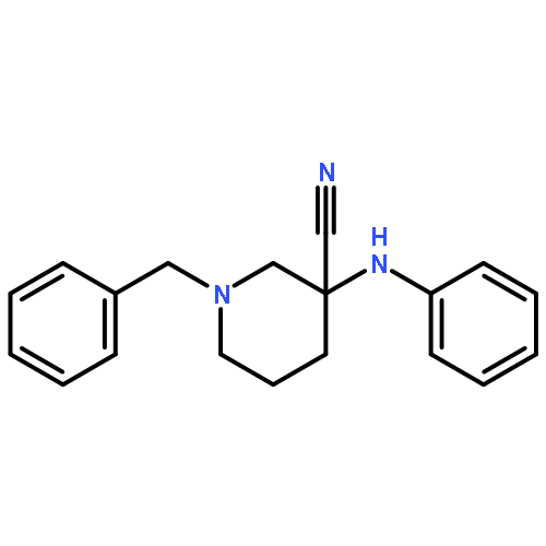 3-Piperidinecarbonitrile, 3-(phenylamino)-1-(phenylmethyl)-