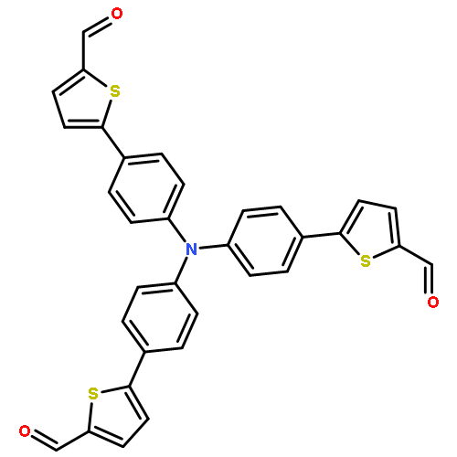 2-THIOPHENECARBOXALDEHYDE, 5,5',5''-(NITRILOTRI-4,1-PHENYLENE)TRIS-