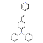 Benzenamine, N,N-diphenyl-4-[2-(4-pyridinyl)ethenyl]-