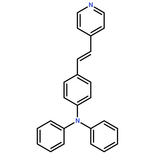 Benzenamine, N,N-diphenyl-4-[2-(4-pyridinyl)ethenyl]-