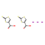 1,3-DITHIOLE-4-CARBOXYLIC ACID, 2-THIOXO-, COMPD. WITH IODINE (2:3)