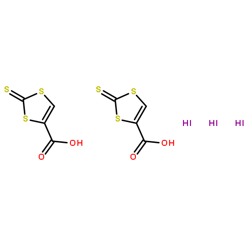 1,3-DITHIOLE-4-CARBOXYLIC ACID, 2-THIOXO-, COMPD. WITH IODINE (2:3)