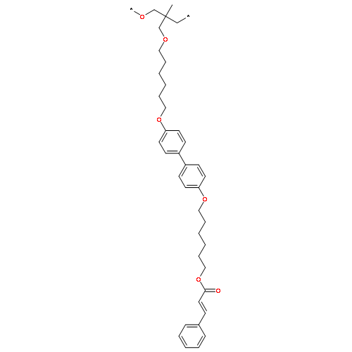 POLY[OXY[2-METHYL-2-[[[6-[[4'-[[6-[(1-OXO-3-PHENYL-2-PROPENYL)OXY]HEXYL]OXY][1,1'-BIPHENYL]-4-YL]OXY]HEXYL]OXY]METHYL]-1,3-PROPANEDIYL]]