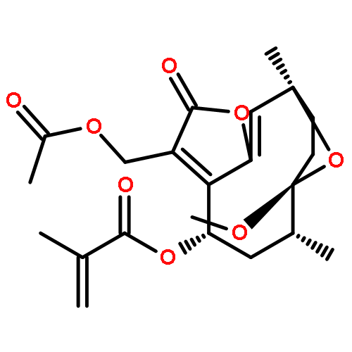 (4S,6R,7S,10R,E)-3-(acetoxymethyl)-7-methoxy-6,10-dimethyl-2-oxo-2,4,5,6,7,8,9,10-octahydro-7,10-epoxycyclodeca[b]furan-4-yl methacrylate