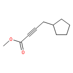 2-Butynoic acid, 4-cyclopentyl-, methyl ester