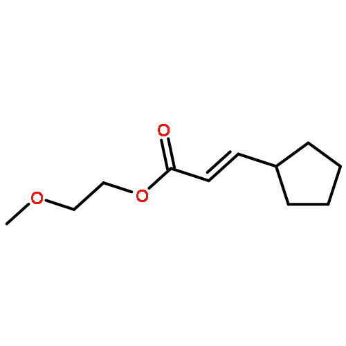 2-Propenoic acid, 3-cyclopentyl-, 2-methoxyethyl ester, (2E)-