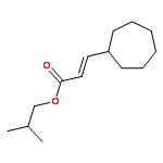 2-Propenoic acid, 3-cycloheptyl-, 2-methylpropyl ester, (2E)-