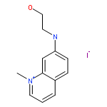 Quinolinium, 7-[(2-hydroxyethyl)amino]-1-methyl-, iodide