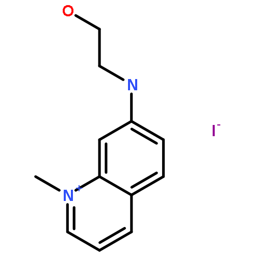 Quinolinium, 7-[(2-hydroxyethyl)amino]-1-methyl-, iodide