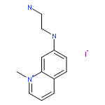 QUINOLINIUM, 7-[(2-AMINOETHYL)AMINO]-1-METHYL-, IODIDE