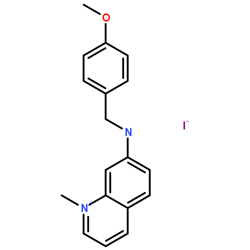 QUINOLINIUM, 7-[[(4-METHOXYPHENYL)METHYL]AMINO]-1-METHYL-, IODIDE