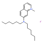 QUINOLINIUM, 7-(DIHEXYLAMINO)-1-METHYL-, IODIDE