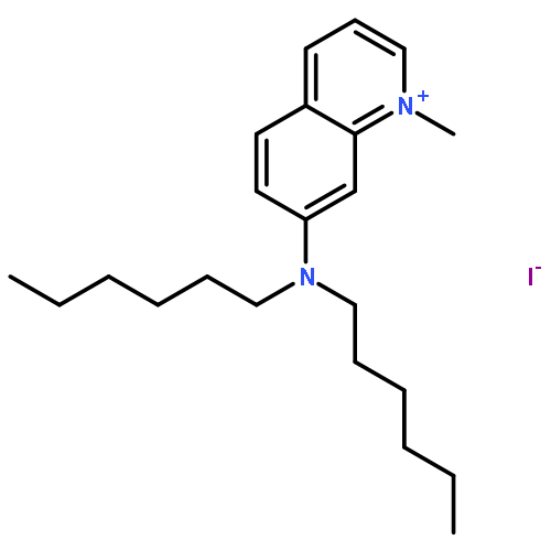 QUINOLINIUM, 7-(DIHEXYLAMINO)-1-METHYL-, IODIDE