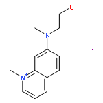 QUINOLINIUM, 7-[(2-HYDROXYETHYL)METHYLAMINO]-1-METHYL-, IODIDE