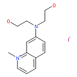 Quinolinium, 7-[bis(2-hydroxyethyl)amino]-1-methyl-, iodide