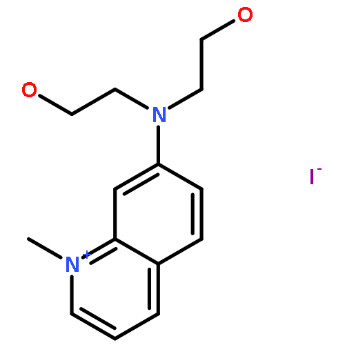 Quinolinium, 7-[bis(2-hydroxyethyl)amino]-1-methyl-, iodide