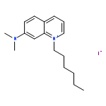 QUINOLINIUM, 7-(DIMETHYLAMINO)-1-HEXYL-, IODIDE