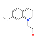 QUINOLINIUM, 7-(DIMETHYLAMINO)-1-(2-HYDROXYETHYL)-, IODIDE