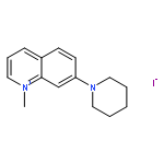 QUINOLINIUM, 1-METHYL-7-(1-PIPERIDINYL)-, IODIDE