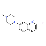 Quinolinium, 1-methyl-7-(4-methyl-1-piperazinyl)-, iodide