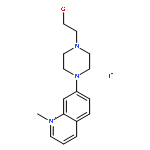 QUINOLINIUM, 7-[4-(2-HYDROXYETHYL)-1-PIPERAZINYL]-1-METHYL-, IODIDE