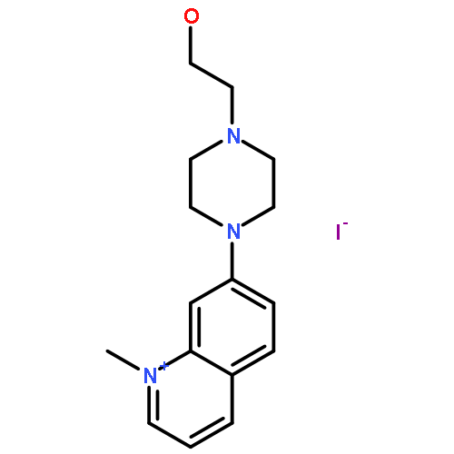 QUINOLINIUM, 7-[4-(2-HYDROXYETHYL)-1-PIPERAZINYL]-1-METHYL-, IODIDE