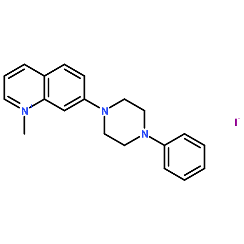 Quinolinium, 1-methyl-7-(4-phenyl-1-piperazinyl)-, iodide