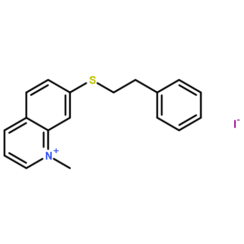 QUINOLINIUM, 1-METHYL-7-[(2-PHENYLETHYL)THIO]-, IODIDE