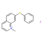 QUINOLINIUM, 1-METHYL-7-(PHENYLTHIO)-, IODIDE