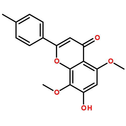 4H-1-Benzopyran-4-one, 7-hydroxy-5,8-dimethoxy-2-(4-methylphenyl)-