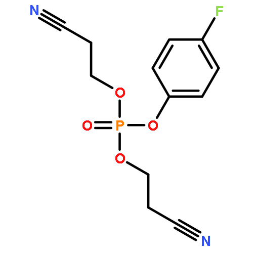 PHOSPHORIC ACID, BIS(2-CYANOETHYL) 4-FLUOROPHENYL ESTER