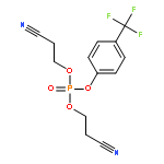 PHOSPHORIC ACID, BIS(2-CYANOETHYL) 4-(TRIFLUOROMETHYL)PHENYL ESTER