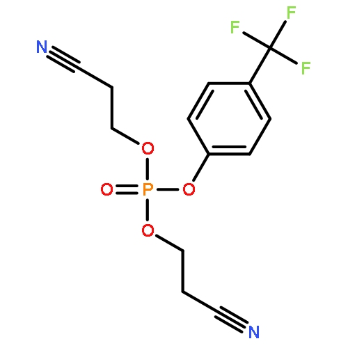 PHOSPHORIC ACID, BIS(2-CYANOETHYL) 4-(TRIFLUOROMETHYL)PHENYL ESTER