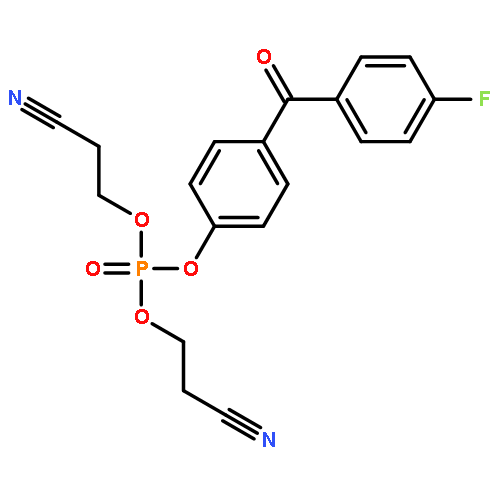 Phosphoric acid, bis(2-cyanoethyl) 4-(4-fluorobenzoyl)phenyl ester