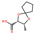 1,4-Dioxaspiro[4.4]nonane-2-carboxylic acid, 3-methyl-, (2R-cis)-