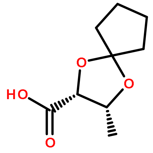 1,4-Dioxaspiro[4.4]nonane-2-carboxylic acid, 3-methyl-, (2R-cis)-