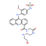 N-[2-({2-[(2-hydroxyethyl)amino]ethyl}amino)-2-oxoethyl]-9-({2-methoxy-4-[(methylsulfonyl)amino]phenyl}amino)acridine-4-carboxamide