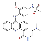 N-[2-(dimethylamino)ethyl]-9-({2-methoxy-4-[(methylsulfonyl)amino]phenyl}amino)acridine-4-carboxamide