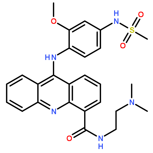 N-[2-(dimethylamino)ethyl]-9-({2-methoxy-4-[(methylsulfonyl)amino]phenyl}amino)acridine-4-carboxamide