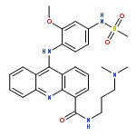 N-[3-(dimethylamino)propyl]-9-({2-methoxy-4-[(methylsulfonyl)amino]phenyl}amino)acridine-4-carboxamide