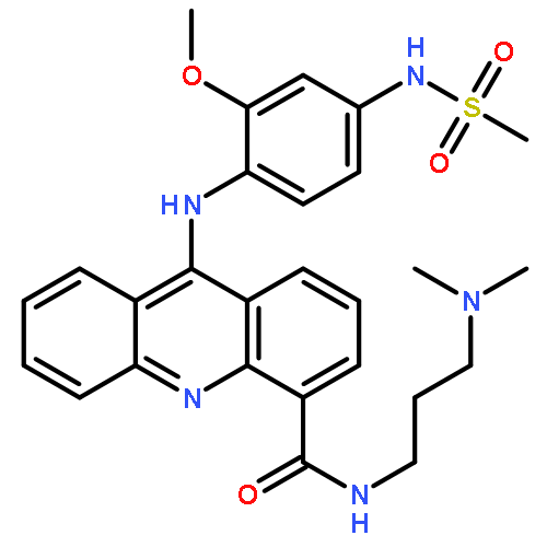 N-[3-(dimethylamino)propyl]-9-({2-methoxy-4-[(methylsulfonyl)amino]phenyl}amino)acridine-4-carboxamide