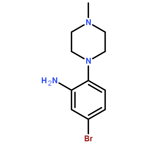 5-Bromo-2-(4-methyl-1-piperazinyl)aniline