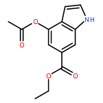 4-Acetoxy-6-indole carboxylic acid ethyl ester