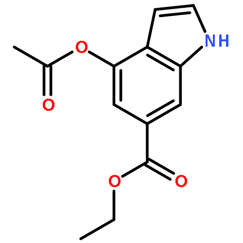 4-Acetoxy-6-indole carboxylic acid ethyl ester