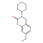 2H-1,3-Benzoxazin-2-one, 3-cyclohexyl-3,4-dihydro-7-methoxy-