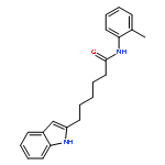 1H-Indole-2-hexanamide, N-(2-methylphenyl)-